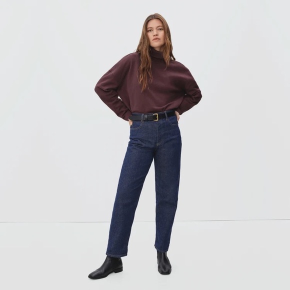 Everlane burgundy turtleneck sweatshirt - Picture 4 of 7